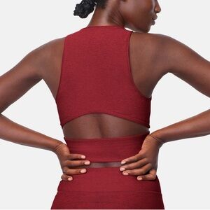 Outdoor Voices Women's Slashback Red Sports Bra